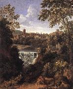DUGHET, Gaspard The Falls of Tivoli dfg oil painting